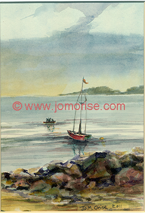 sailboat  at crescent beach